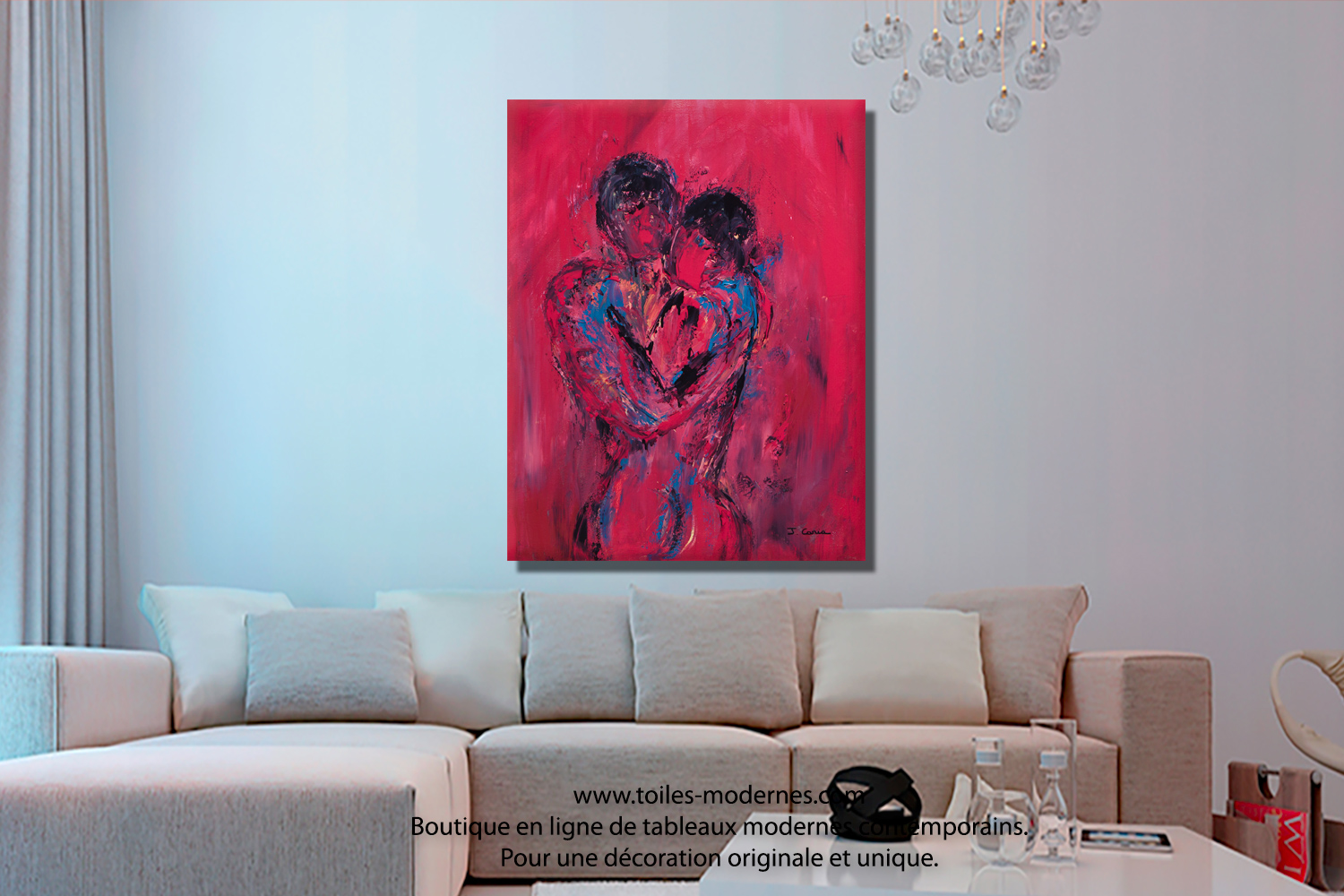 Tableau salon rouge – lombards