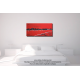 Tableau chambre art contemporain Les montagnes (rouge)