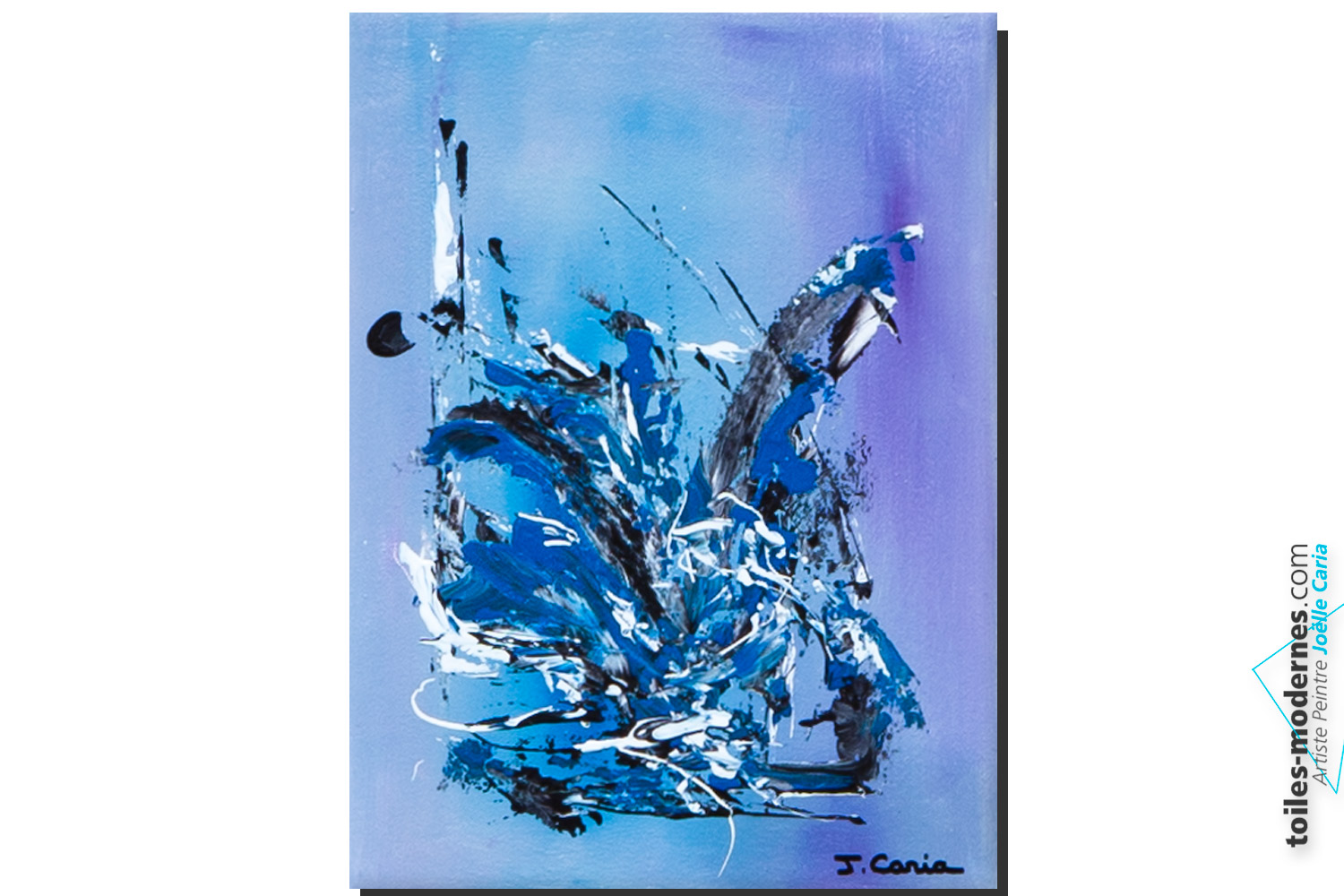 Tableau Abstrait Moderne Bleu – Shop Tableau