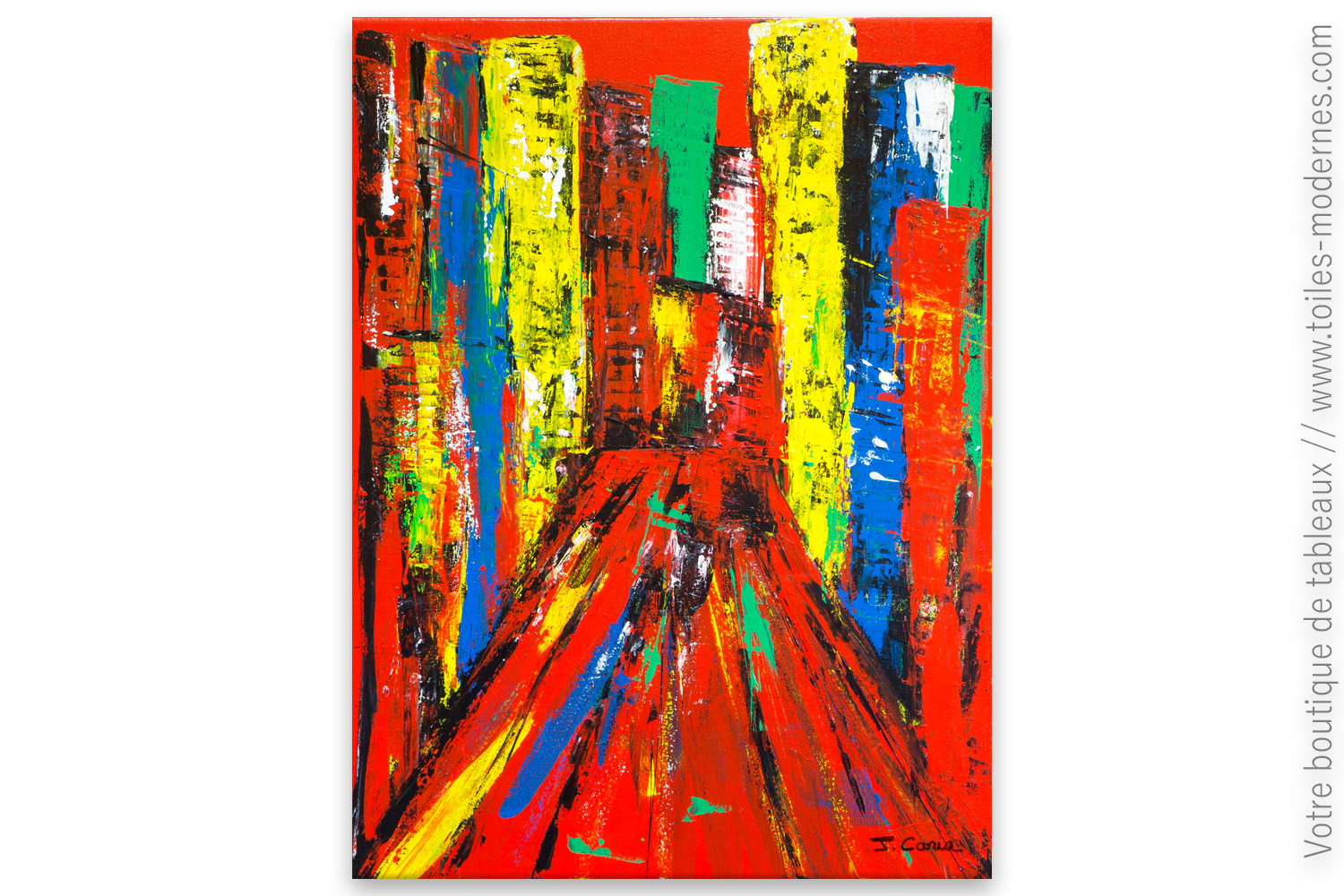 Tableau Déco Moderne Abstrait Comtemporain 5 partie Image sur toile