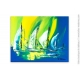 Déco marine tableau coloré moderne : Marina