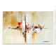 Tableau design avec un tableau marron d'art abstrait : Village en automne