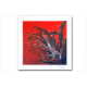 Tableau FLORA (tableau rouge) moderne