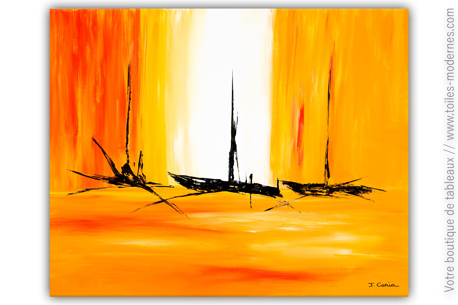 Peinture orange sur toile P tillante ballade Peinture orange sur toile P tillante ballade