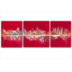 Tableau FLASH (triptyque rouge) moderne