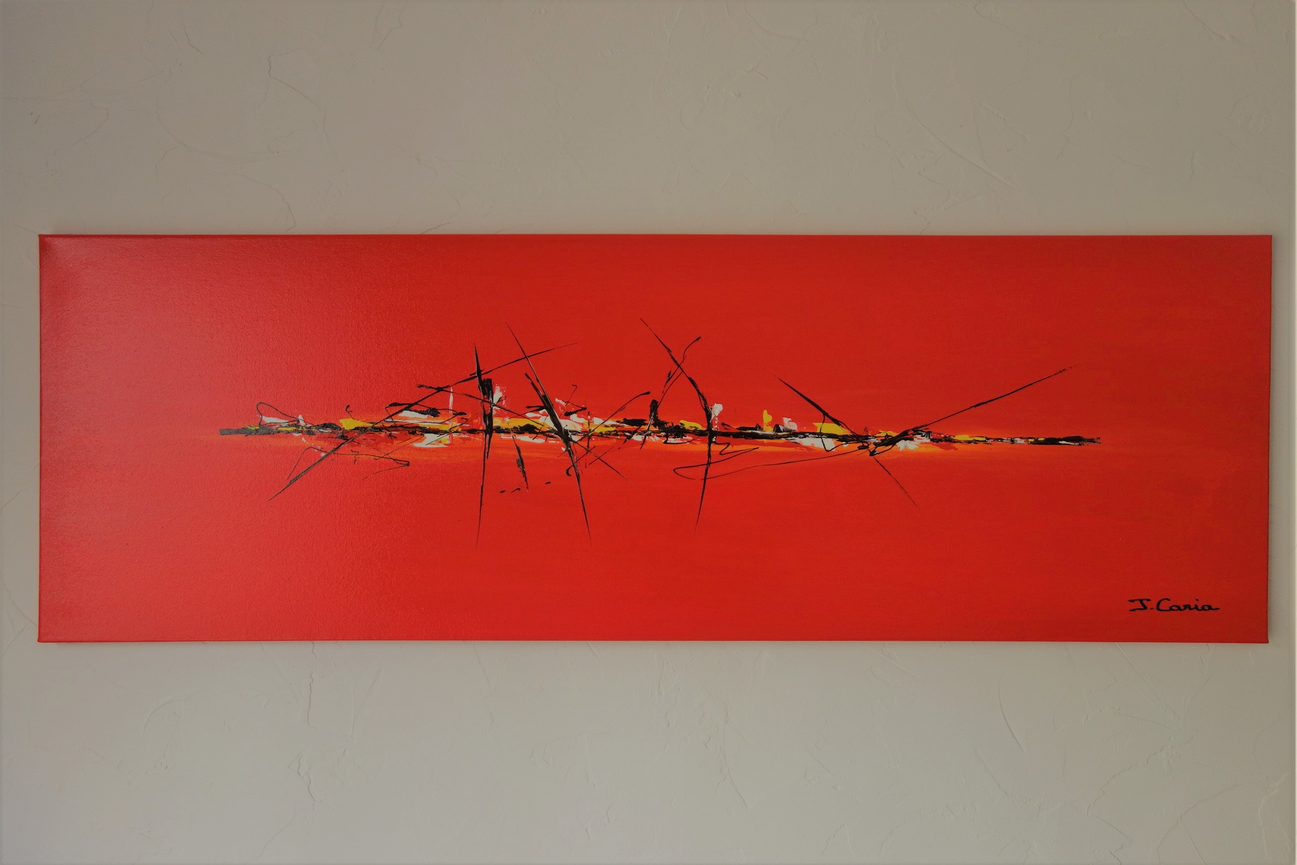 Tableau Panoramique Rouge Pays Chaud