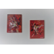 déco rouge orangé avec des tableaux contemporains : Emotions fortes