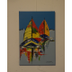 Peinture marine moderne : Bateaux colorés