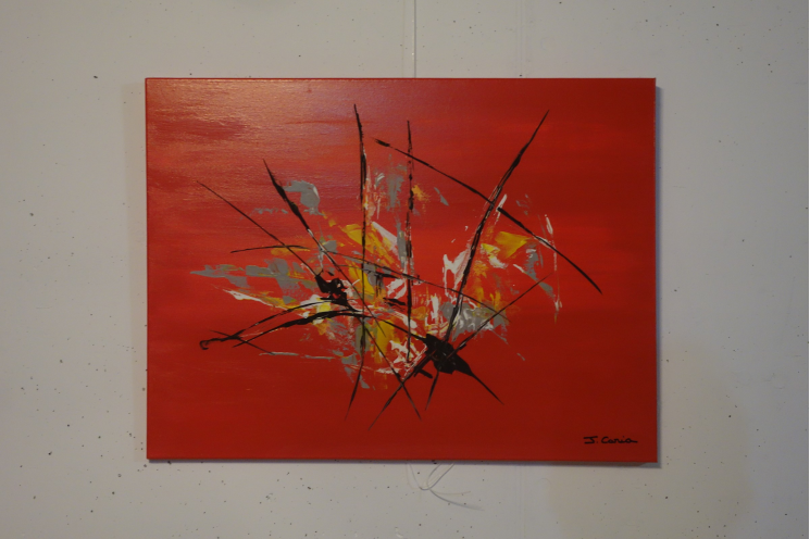 Déco avec une peinture rouge moderne : Torride escapade