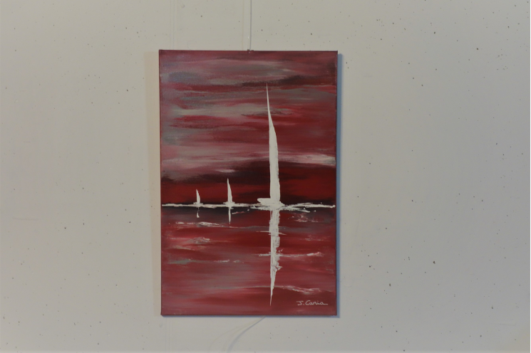 Déco bord de mer tableau marine art contemporain 