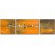 Tableau MYSTERIOUS CITY (triptyque jaune,orange) moderne