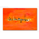 Tableau VOYAGE IMPREVU (tableau orange) moderne