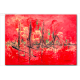 Tableau HAPPY JOURNEY (tableau rouge) moderne