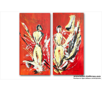 Reflet (diptyque rouge)