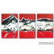 Moutain (triptyque rouge)