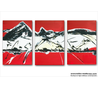 Moutain (triptyque rouge)