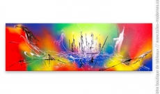 Comment faire une déco colorée pas chère avec de grands tableaux modernes